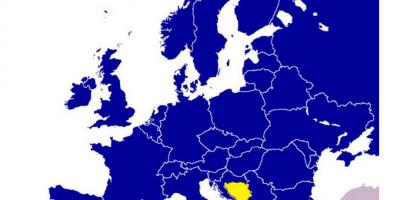 Mappa della Bosnia-Erzegovina europa