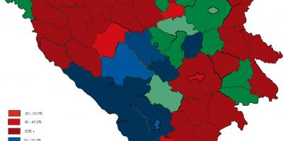 Bosnia religione mappa