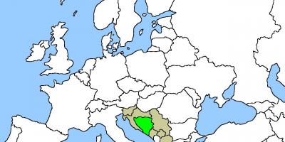 Mappa della Bosnia posizione 